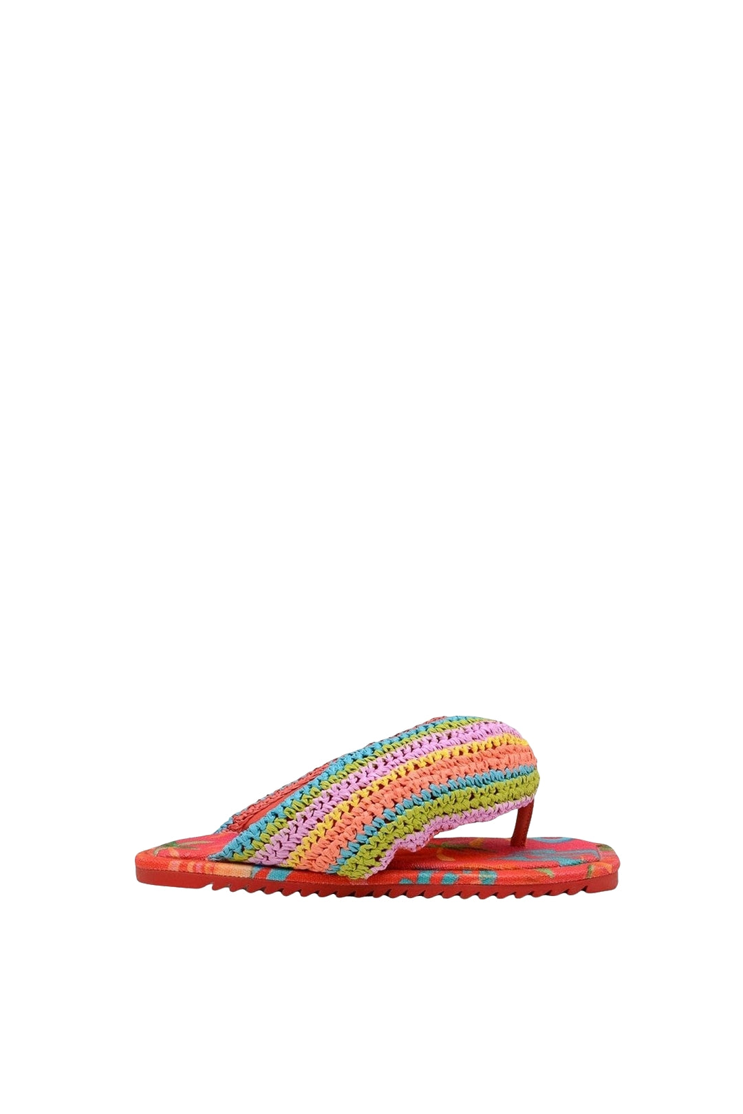 Toucans crochet flip-flops - Multicolour