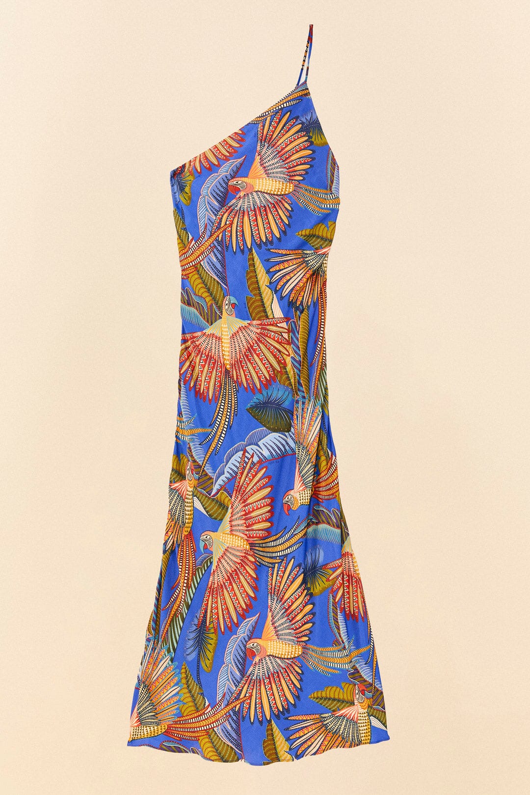 Robe longue Macaw Flight - Bleu
