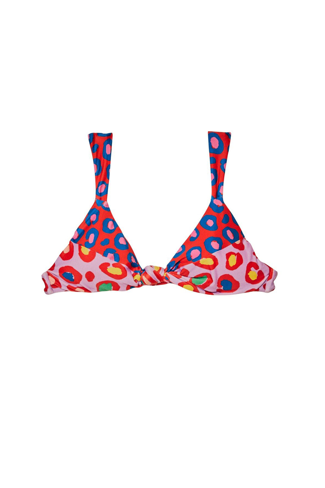 MEDIA OFF LINE_Haut de bikini Léopard Pop - Rouge