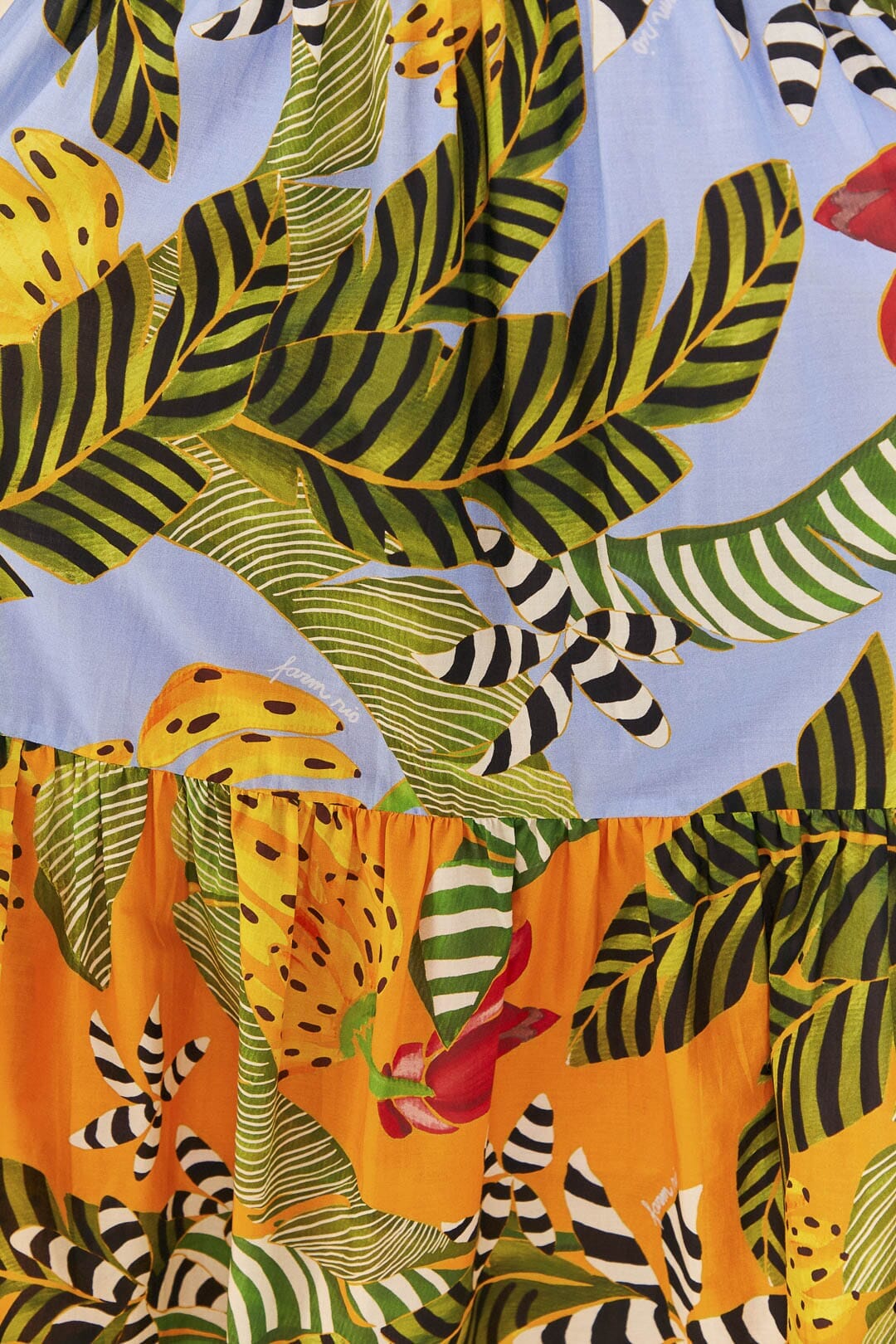 Robe longue Striped Bananas - Multicolore