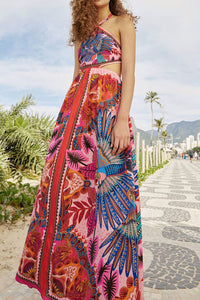 Robe longue Macaw - Rose