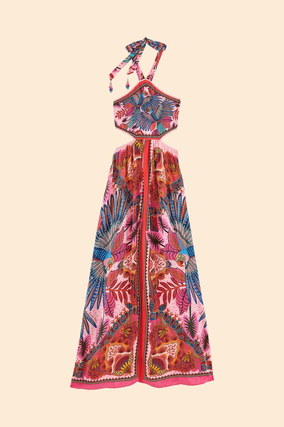 Robe longue Macaw - Rose