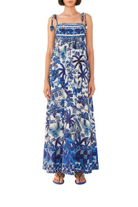 Robe longue Sweet Rio - Bleu