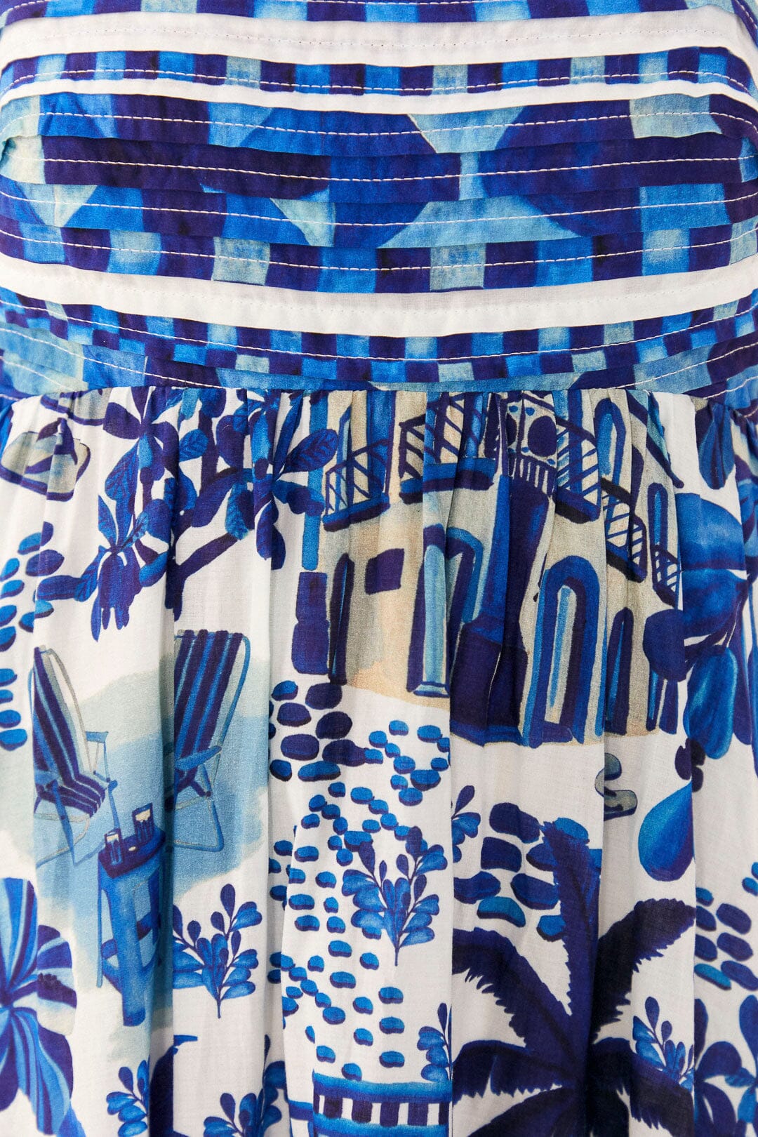 Robe longue Sweet Rio - Bleu