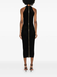 Robe longue en maille - Noir