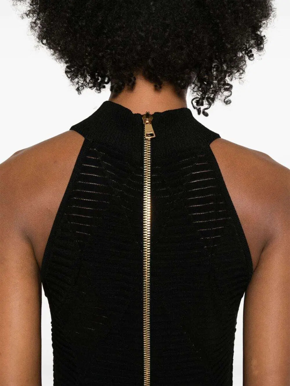 Robe longue en maille - Noir