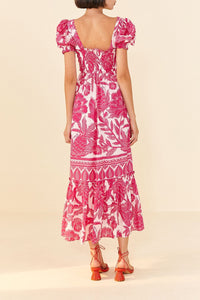 Tropical Woodcut Robe longue - Tropical Woodcut