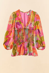 MEDIA OFF LINE_Robe mini Sweet Forest - Rouge