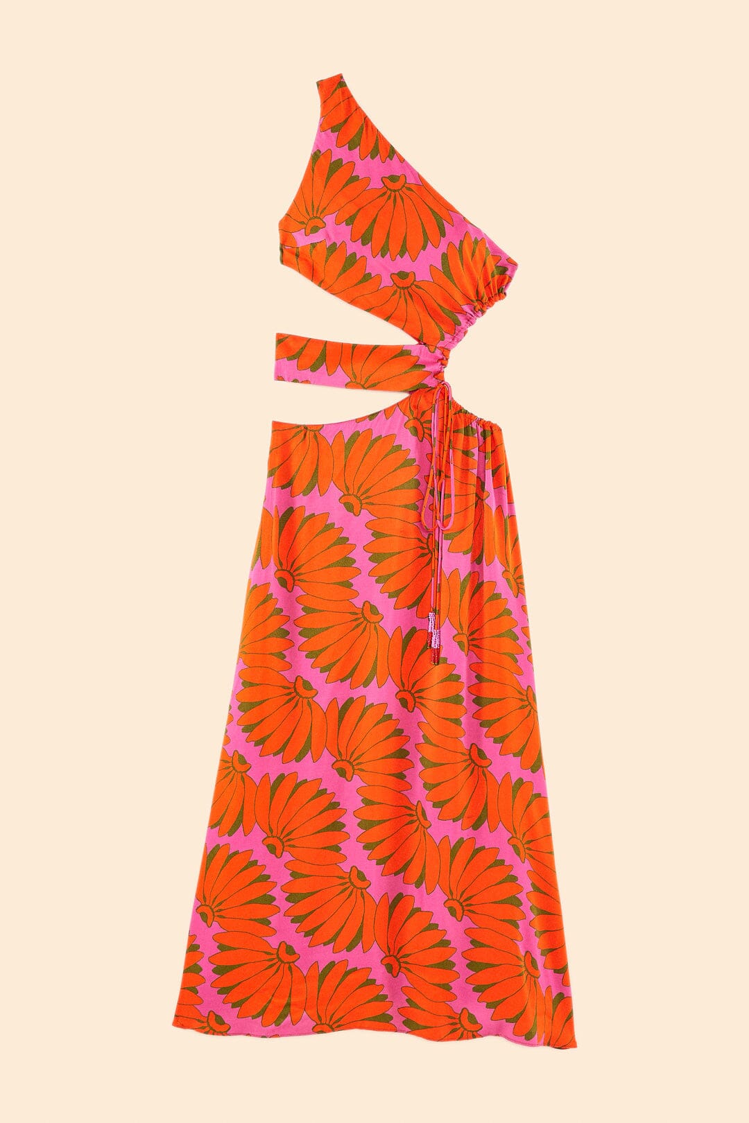 Openwork Copacabana maxi dress - Orange