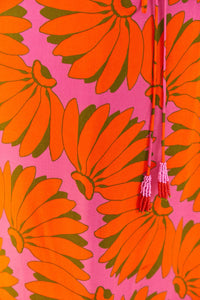 Openwork Copacabana maxi dress - Orange