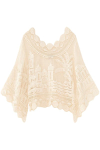 Morada Boa lace blouse - White