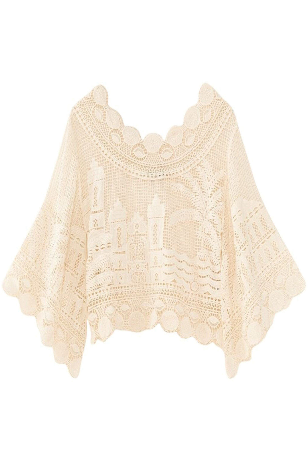 Morada Boa lace blouse - White