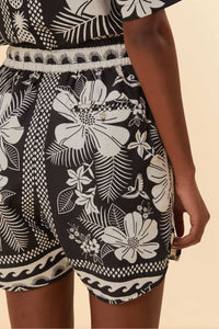 MEDIA OFF LINE_Short Macaw Elegance en lin - Noir