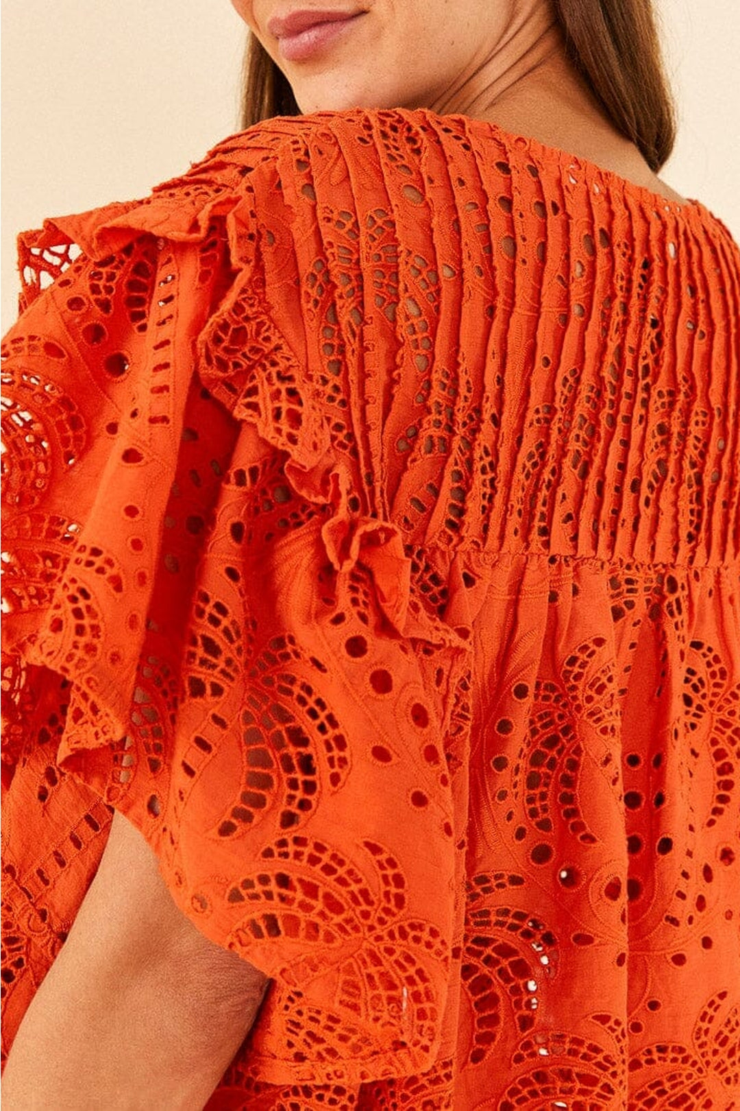 MEDIA OFF LINE_Blouse Orange palm tree richilier - Orange