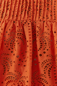 MEDIA OFF LINE_Blouse Orange palm tree richilier - Orange
