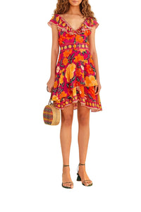 Flowers Pink Robe courte - Flowers Pink