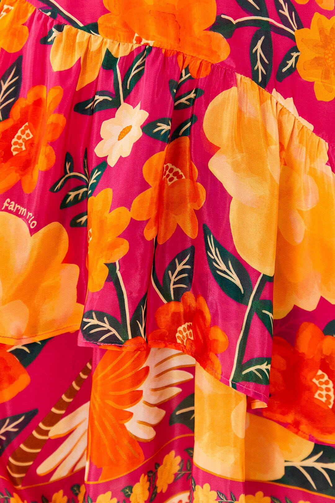 MEDIA OFF LINE_Robe courte Flowers Tapestry - Pink