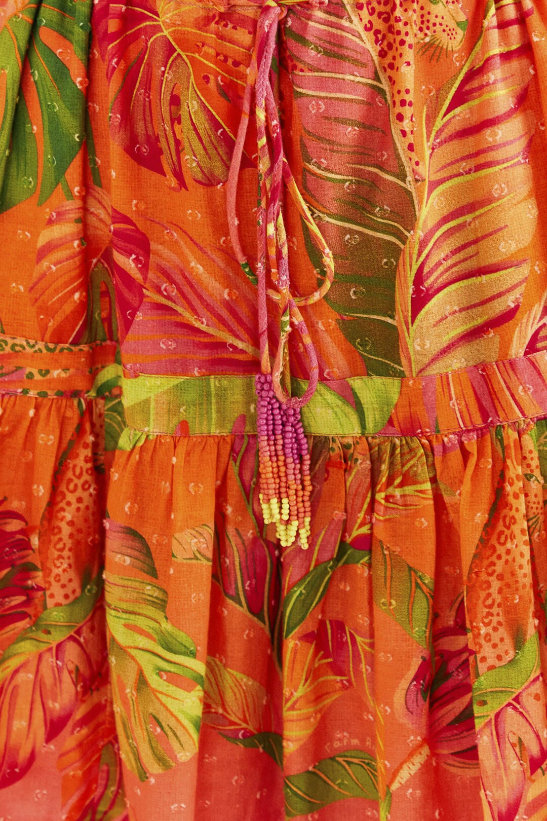 Robe courte Ombre Forest - Orange