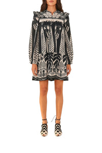 Robe courte Macaw Elegance - Noir