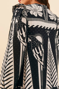 Robe courte Macaw Elegance - Noir