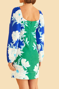 Robe courte Soft Garden en lin - Vert