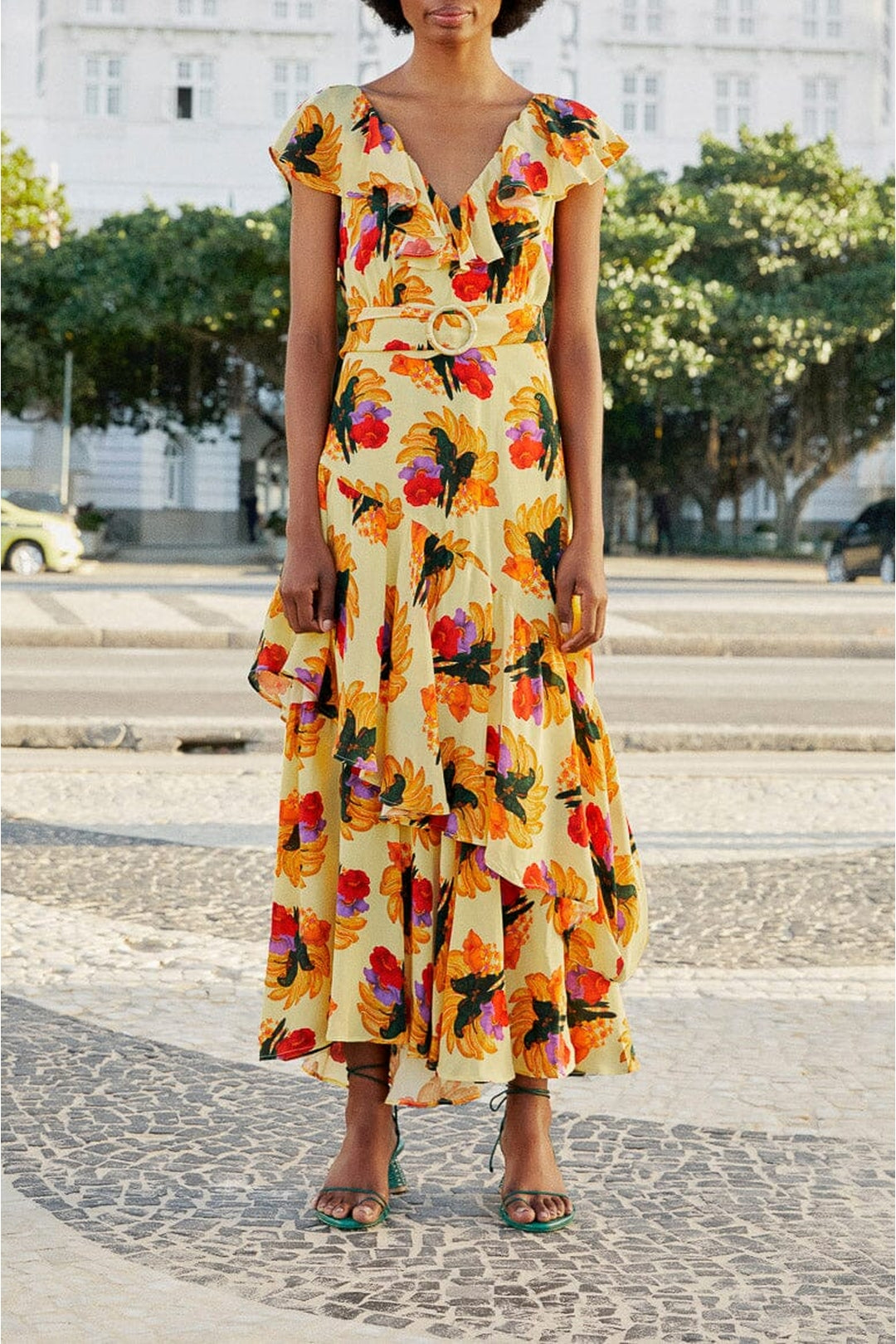 Robe longue Banana Nest - Jaune