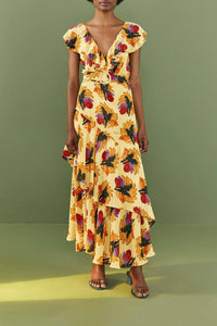 Robe longue Banana Nest - Jaune