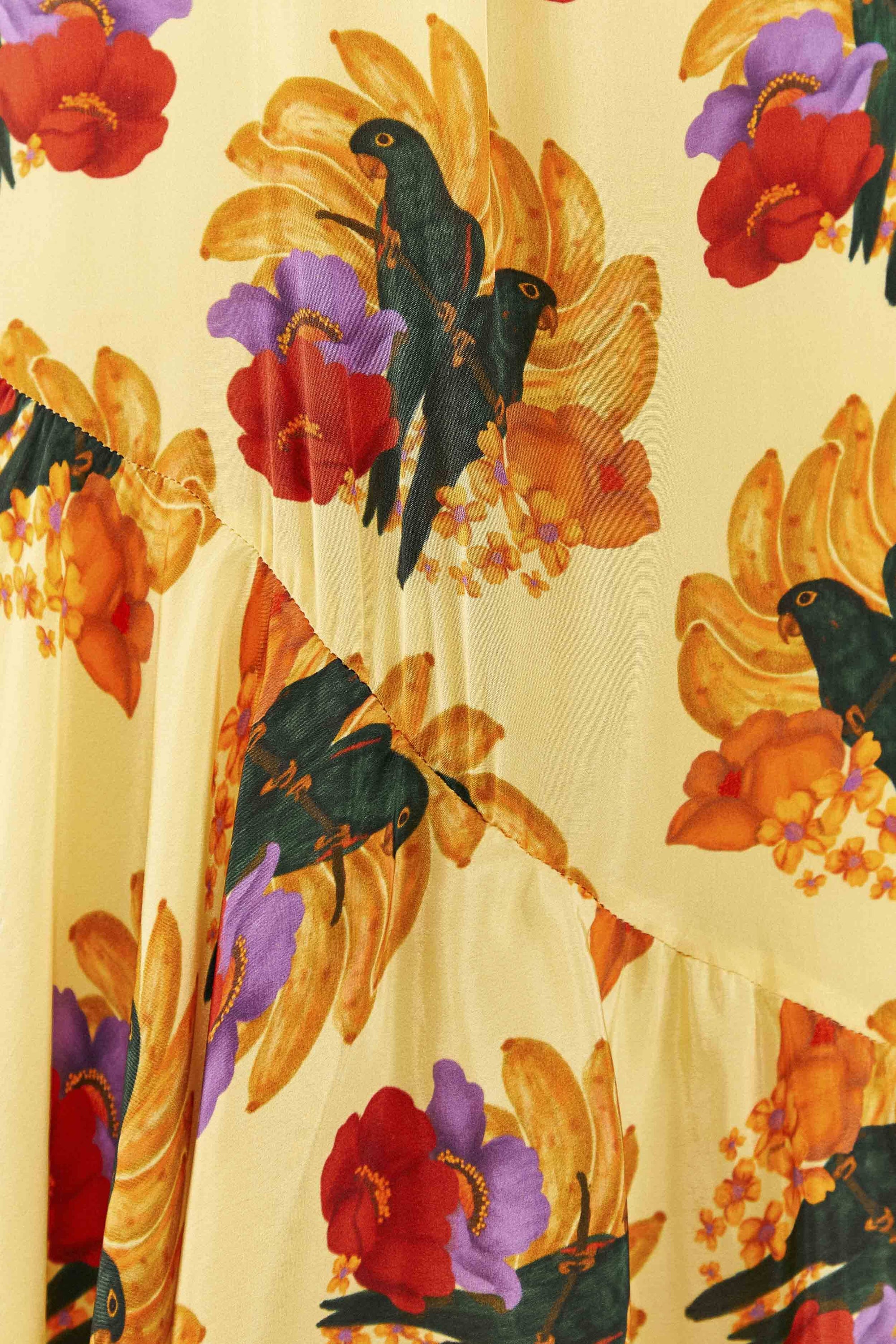 Robe longue Banana Nest - Jaune