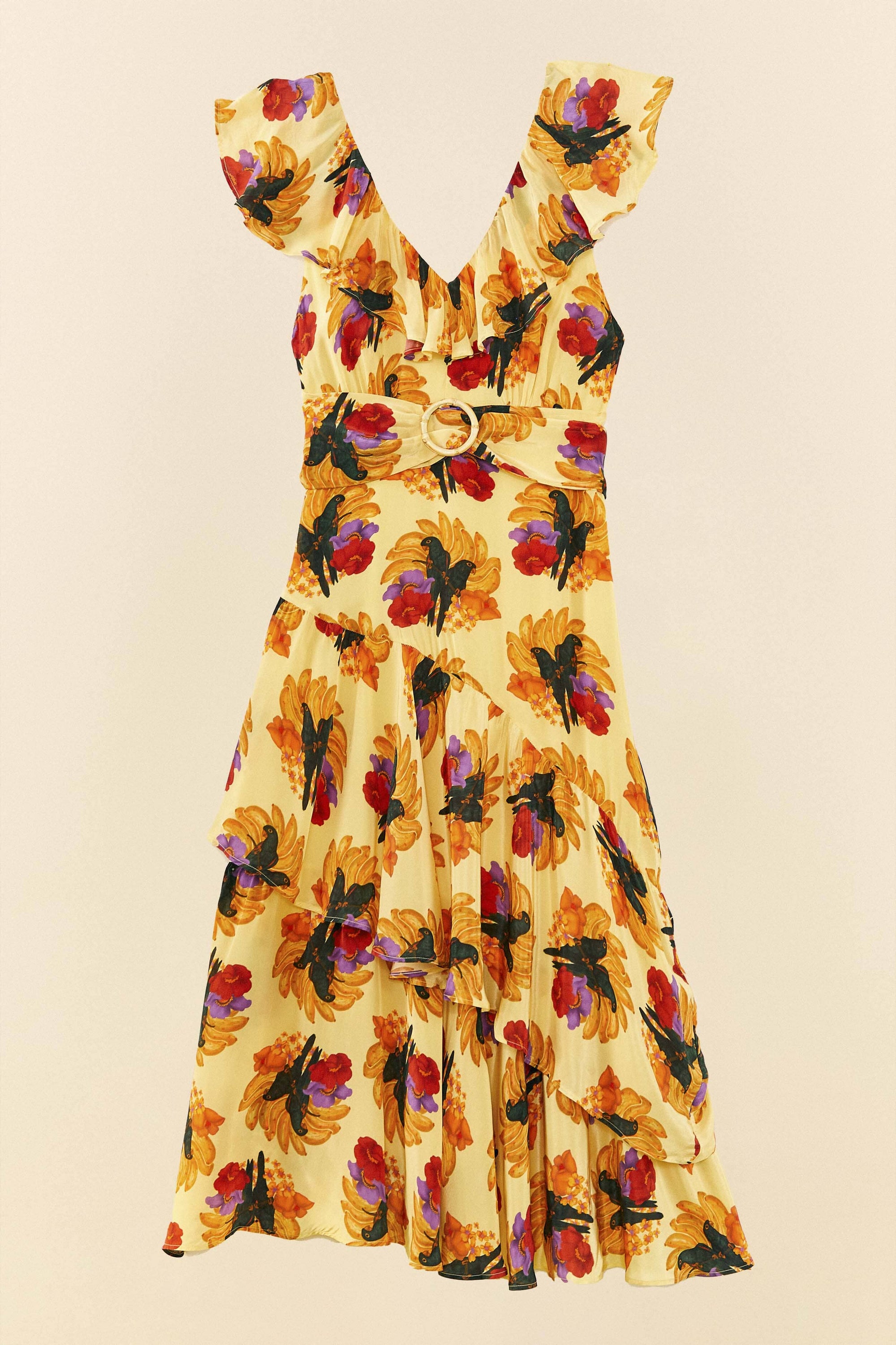 Robe longue Banana Nest - Jaune