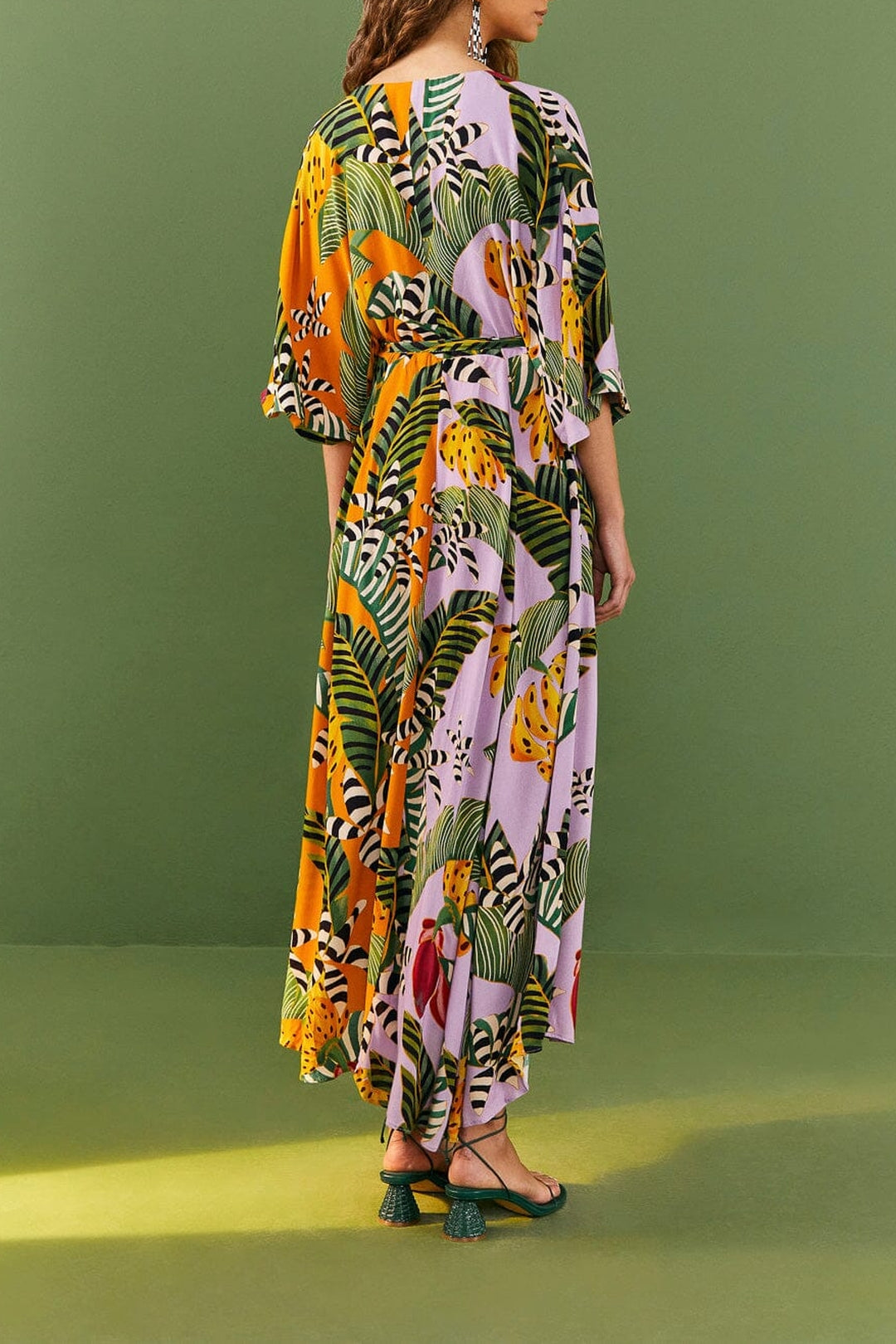 MEDIA OFF LINE_Robe longue portefeuille Bananas - Multicolore