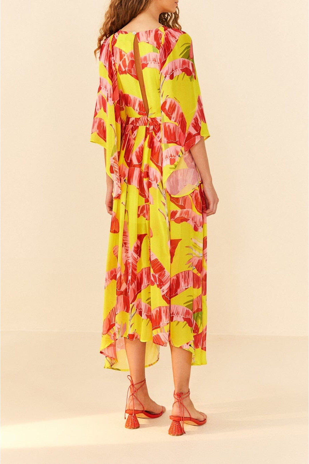 Robe longue Sweet Jungle Lime - Jaune