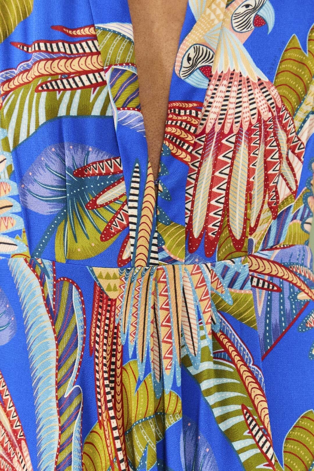 MEDIA OFF LINE_Robe maxi Macaw Flight - Bleu