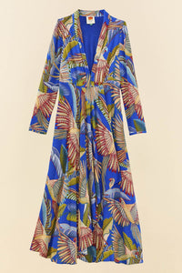 MEDIA OFF LINE_Robe maxi Macaw Flight - Bleu