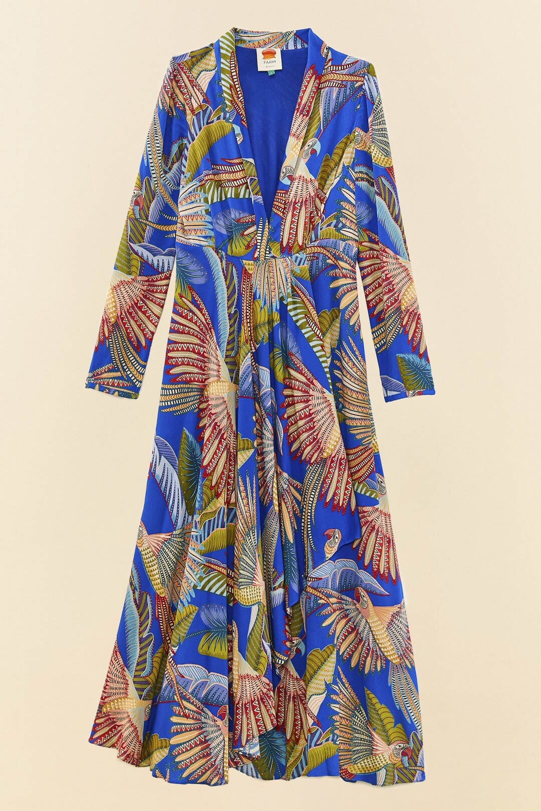 MEDIA OFF LINE_Robe maxi Macaw Flight - Bleu