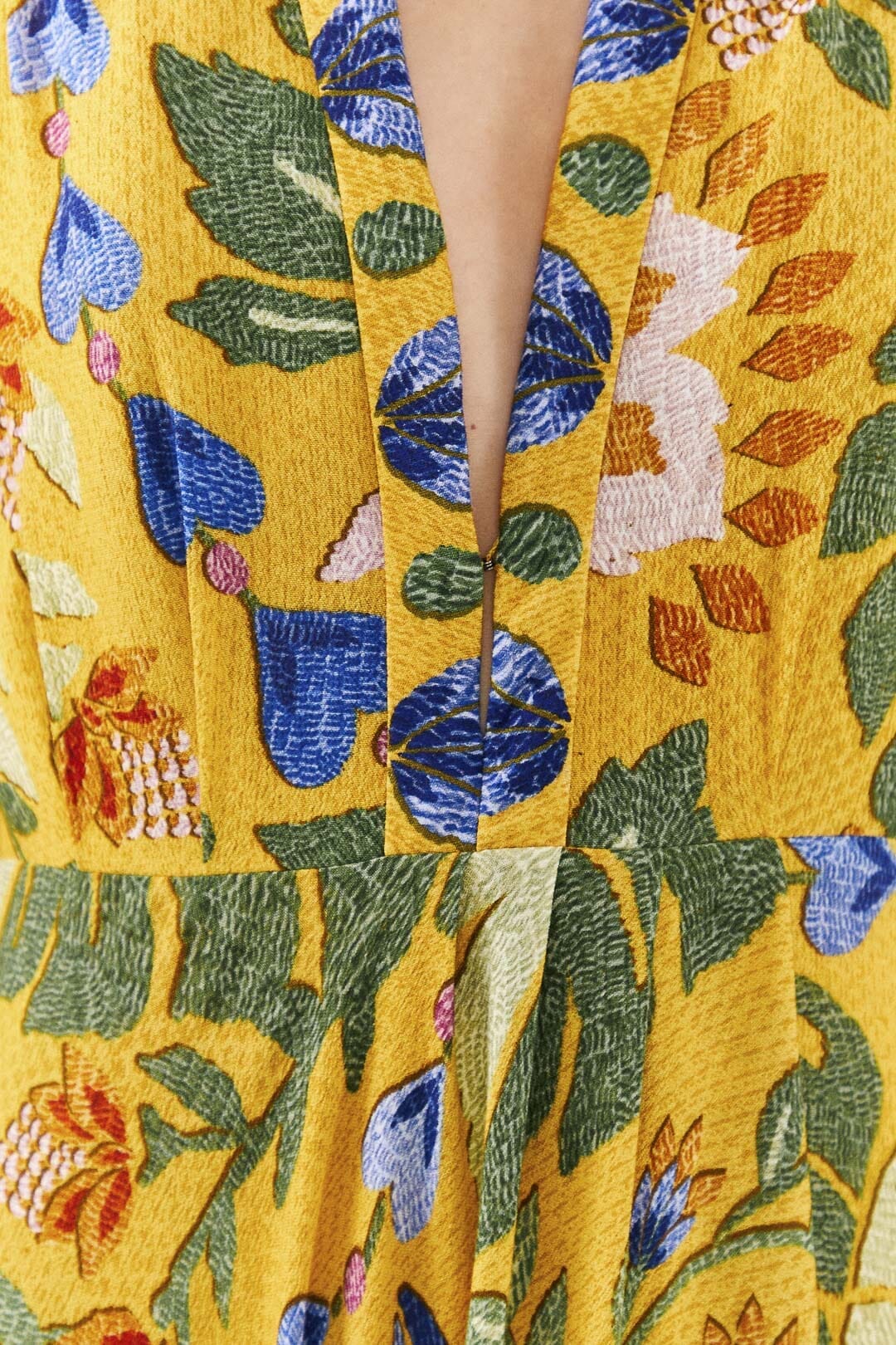 MEDIA OFF LINE_Robe maxi Summer Garden - Jaune