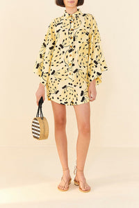 Combi-short Banana Bossa en lin - Jaune