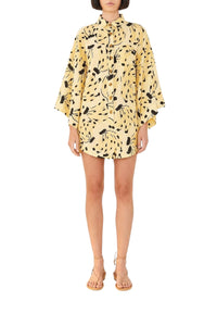 Combi-short Banana Bossa en lin - Jaune
