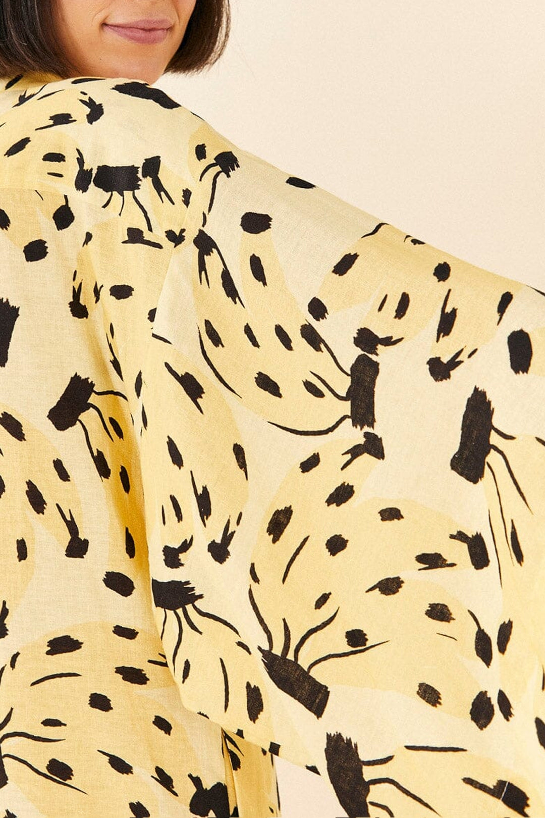 Combi-short Banana Bossa en lin - Jaune