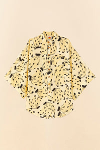 Combi-short Banana Bossa en lin - Jaune