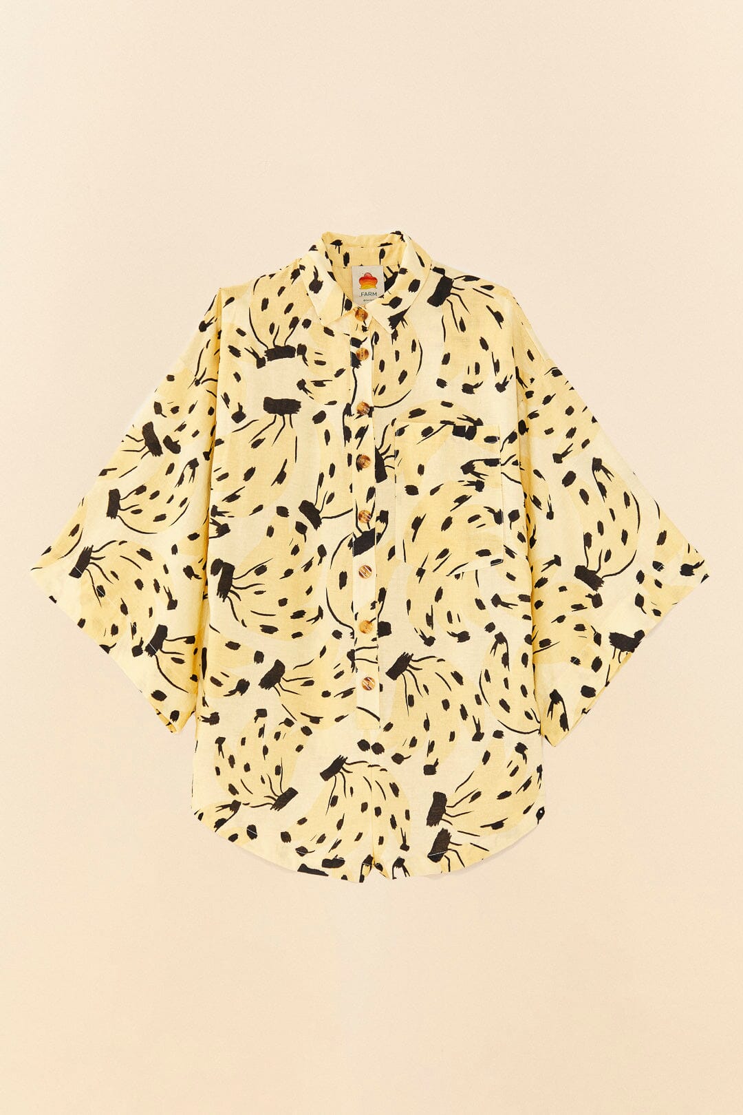 Combi-short Banana Bossa en lin - Jaune