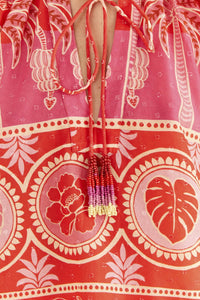 Blouse Summer Sunrise en coton - Rouge