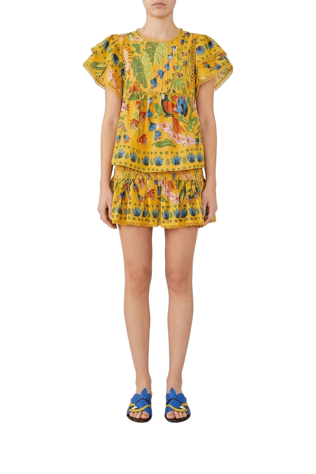 Blouse Summer Garden - Jaune