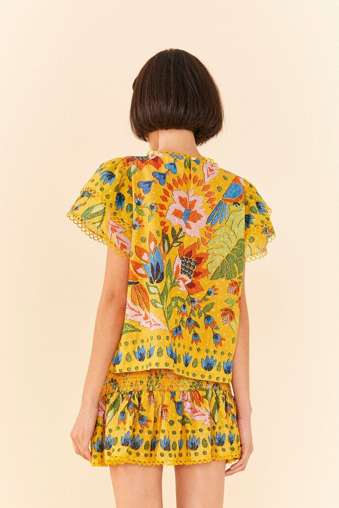 Blouse Summer Garden - Jaune