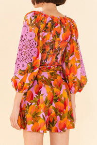 Blouse Mango macaws - Rose