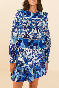 Blouse Sweet Rio en coton - Bleu