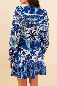 Blouse Sweet Rio en coton - Bleu