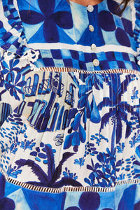 Blouse Sweet Rio en coton - Bleu