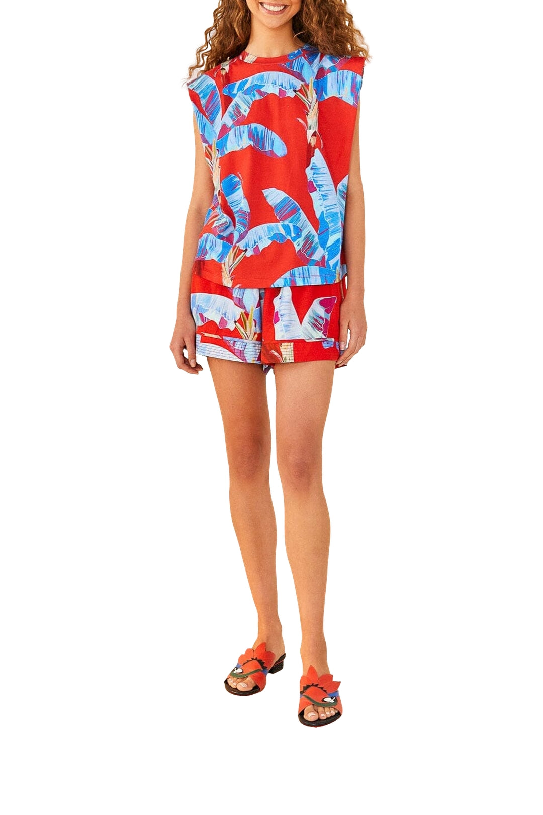 MEDIA OFF LINE_T-shirt Sweet Jungle - Rouge