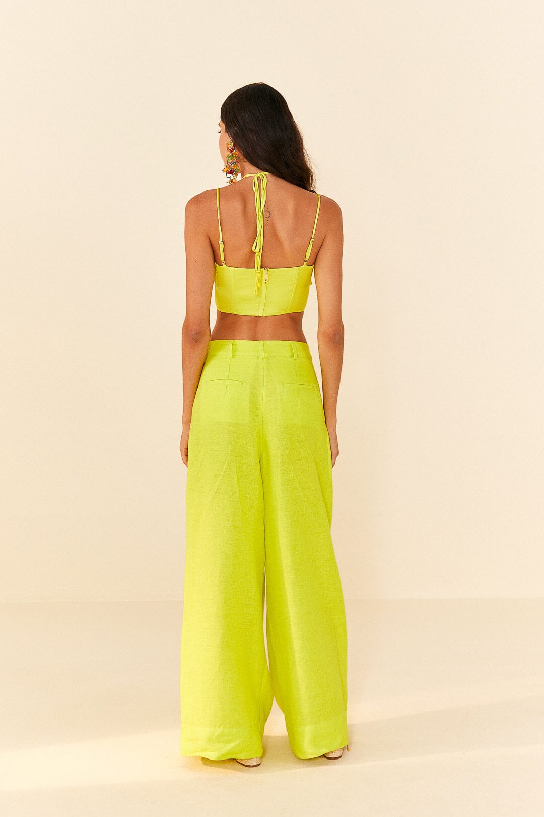 Pantalon Citron en lin - Jaune