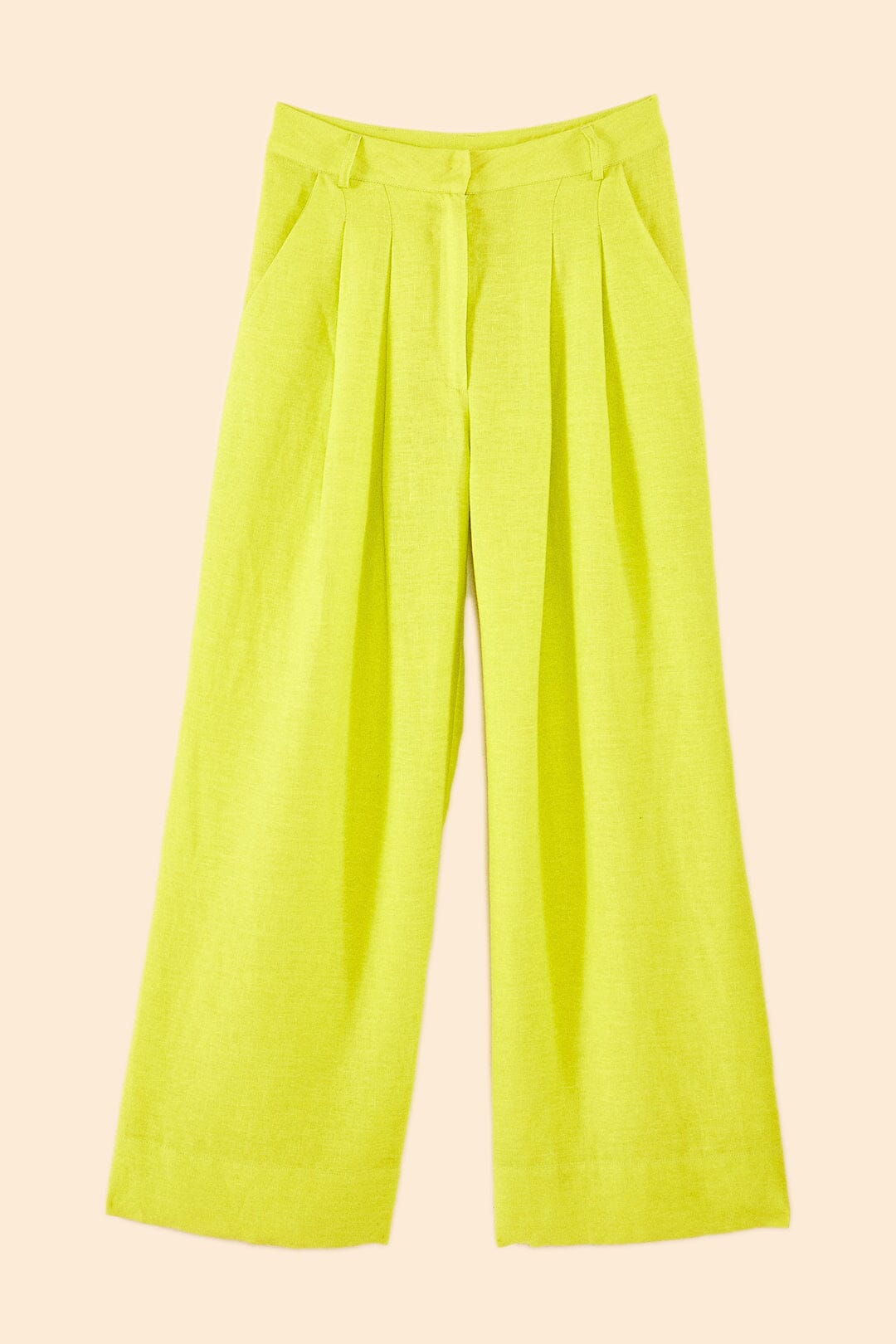 Pantalon Citron en lin - Jaune